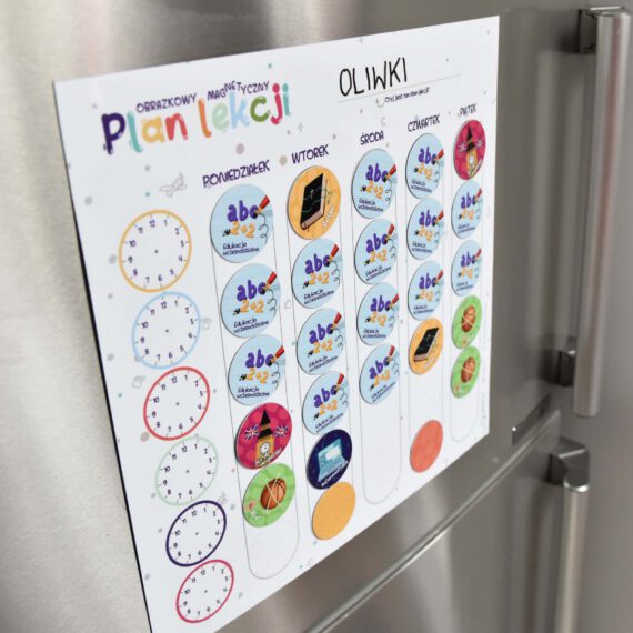 OPL-tablica-lodowka Obrazkowy Plan Lekcji z planszą